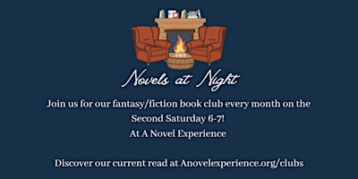 Imagem principal do evento Novels at Night Fantasy/Fiction Book Club