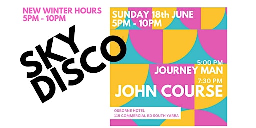 Sky Disco this Sunday with John Course & Journey Man primary image