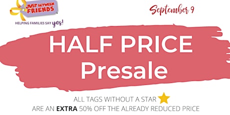 MEGA  Kids' Consignment Sale - Half Price Presale primary image
