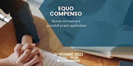 Primaire afbeelding van Equo compenso. Nuova normativa e possibili prassi applicative