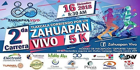 2da Carrera Tlaxcala corriendo por un Zahuapan vivo 5k" primary image