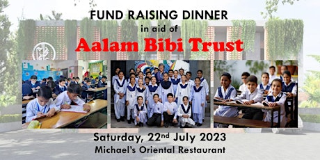 Aalam Bibi Trust Fundraising Dinner primary image