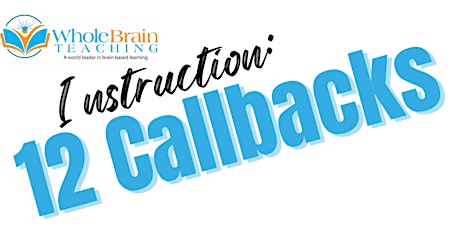Imagen principal de Whole Brain Teaching: 12 Callbacks with Chris Biffle (PreK-12th)