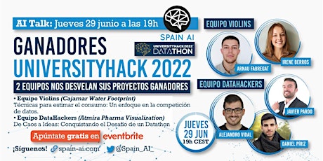 Primaire afbeelding van Webinar (AI Lead Talk): Presentación ganadores Cajamar UniversityHack 2022