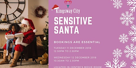 Sensitive Santa visits Kingsway City - 11th Dec primary image