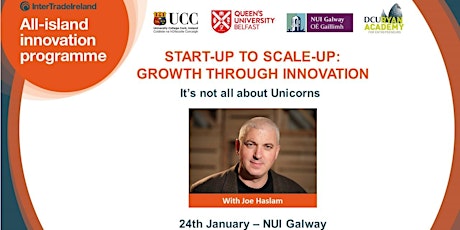 AIIP Lecture & Masterclass - Start-up to Scale-up: Growth through innovation primary image