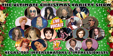 VEGAS ULTIMATE CHRISTMAS VARIETY SHOW DINNER TOP IMPERSONATORS EDWARDS TWIN primary image