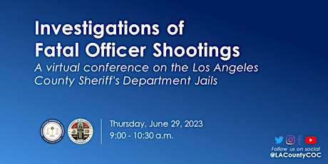 Investigations of Fatal Officer Shootings: A Virtual Conference primary image