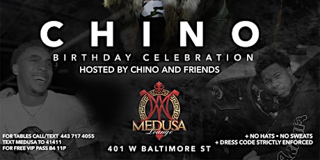 Chino official birthday bash @MedusaSaturday primary image