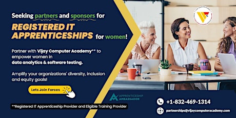 Imagen principal de Partner and support VCA's Registered  IT Apprenticeship Programs for Women