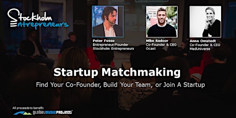 Startup Matchmaking: Find A Co-Founder, Build Your Team, or Join A Startup primary image