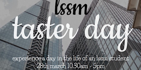 LSSM Taster Day primary image