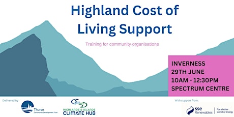 Cost of living support - Training for community organisations in Highland primary image