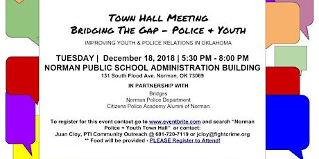 Norman Police + Youth Town Hall primary image