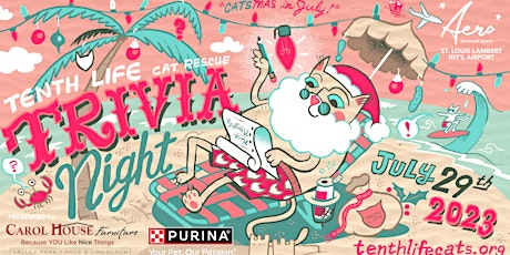 Imagen principal de Tenth Life Trivia Night 2023 presented by Purina and Carol House Furniture