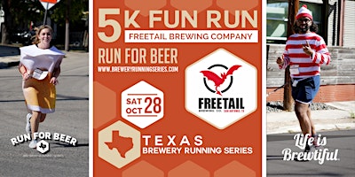 Boos & Brews 5k Run x Freetail Brewing event logo