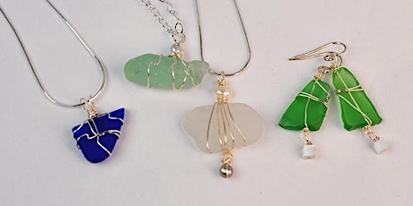 Wire Bound Seaglass Jewelry with Art Night Out primary image