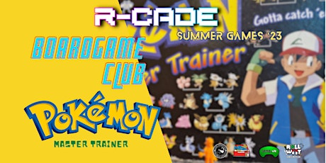 Imagem principal do evento R-CADE Boardgame Club: Learn Pokemon Master Trainer