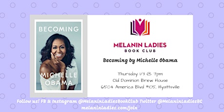 Melanin Ladies Book Club Hyattsville January Meeting primary image