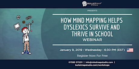 How Mind Mapping helps Dyslexics Survive and Thrive in School (USA Webinar) primary image