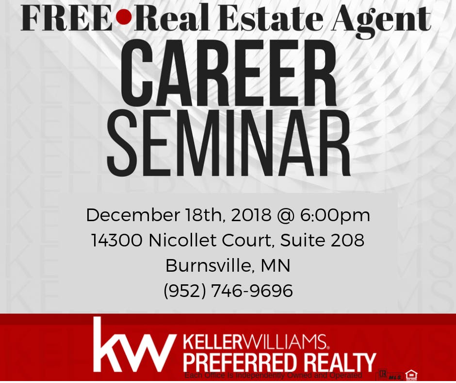 Real Estate Agent Career Seminar!