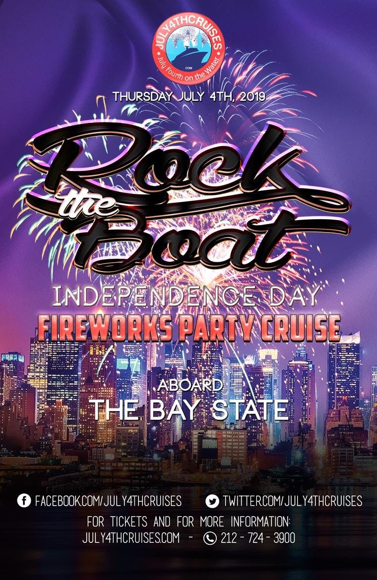 Rock the Boat: July 4th Fireworks Party Cruise Aboard the Bay State
