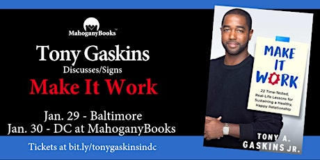 MahoganyBooks Presents:  Tony Gaskins LIVE!  Book Talk + Signing primary image