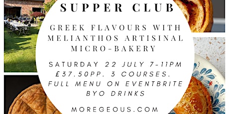 Hauptbild für Greek Supper Club with Melíanthos Artisanal Micro-Bakery