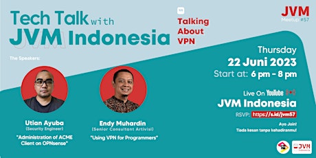 Imagen principal de JVM Meetup #57 : Tech Talk with JVM INDONESIA