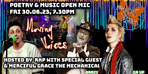 Moving Voices open mic with special guests Thorn & Merciful Grace primary image