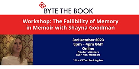 Workshop - The Fallibility of Memory in Memoir Writing primary image