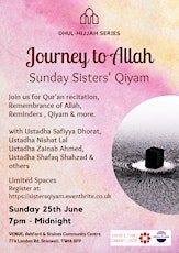 Journey to Allah: Sunday Sisters' Qiyam primary image