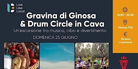 Immagine principale di Gravina di Ginosa & Drum Circle in Cava 