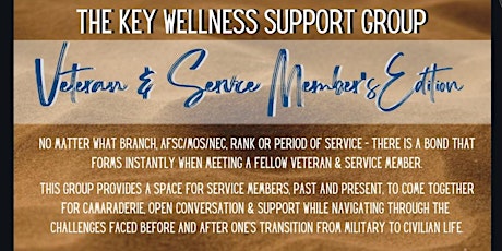 The KEY Wellness Support Group - Veterans primary image
