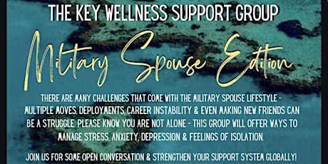 Imagen principal de The KEY Wellness Support Group - Military Spouse