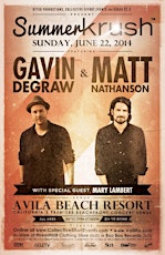 Summer Krush • Gavin Degraw & Matt Nathanson • special guest Mary Lambert primary image