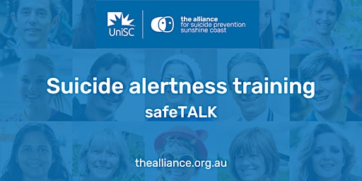 Imagem principal do evento safeTALK - suicide alertness training