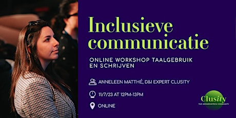 Online Workshop: inclusieve communicatie primary image