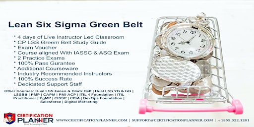 Imagen principal de Lean Six Sigma Green Belt(LSSGB )Certification Training in Hartford