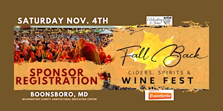 Fall Back Wine Fest 2023 - SPONSOR REGISTRATION primary image