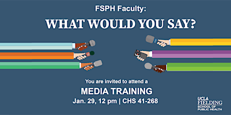 Effectively Engaging the Media: A training for FSPH faculty primary image