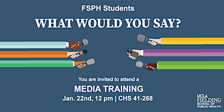 Effectively Engaging the Media: A Training for FSPH students primary image