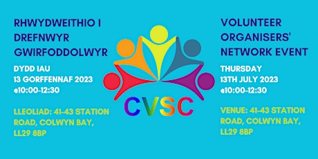 Volunteer Organisers' Network/ Rhwydweithio i Drefnwyr Gwirfoddolwyr primary image