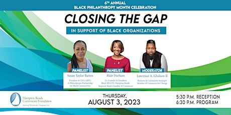 Black Philanthropy Month Celebration 2023: Closing the Gap primary image