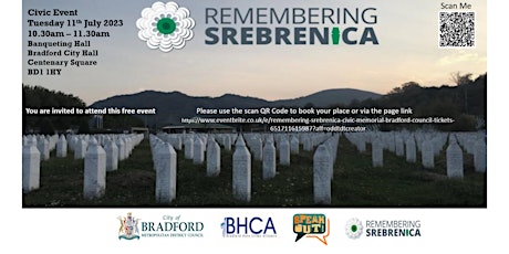 Remembering Srebrenica Civic Memorial - Bradford Council primary image