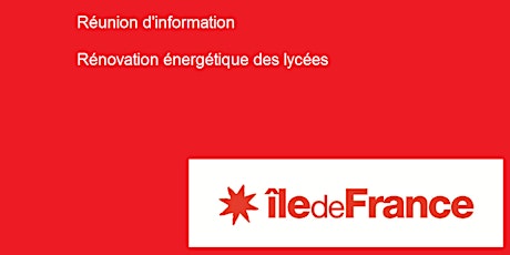Réunion d'information Rénovation énergétique des Lycées