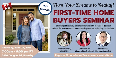 Imagen principal de Turn Your Dreams to Reality: First-Time Home Buyers Seminar (In-Person)