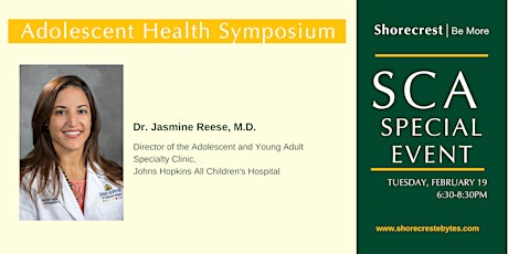 Adolescent Health Symposium with Dr. Jasmine Reese  primary image