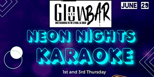 Imagen principal de Neon Nights @ Glow Bar ft-ATL F1RST BLIND CELEBRITY DJ w/ Te FlyGirl Debbie