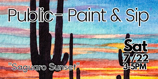 Saguaro Sunset Painting Party at Art with Alejandro primary image